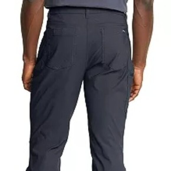 Eddie Bauer Rainier Pants Men's Performance Stretch Zip Tech Pocket Active 38x32 - Picture 2 of 10